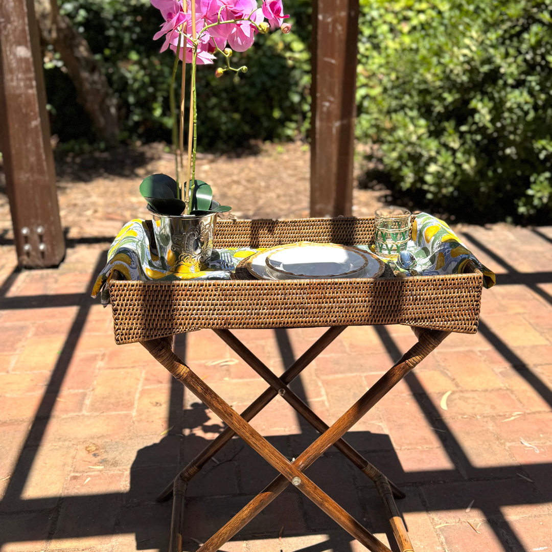 Rattan Butler Tray