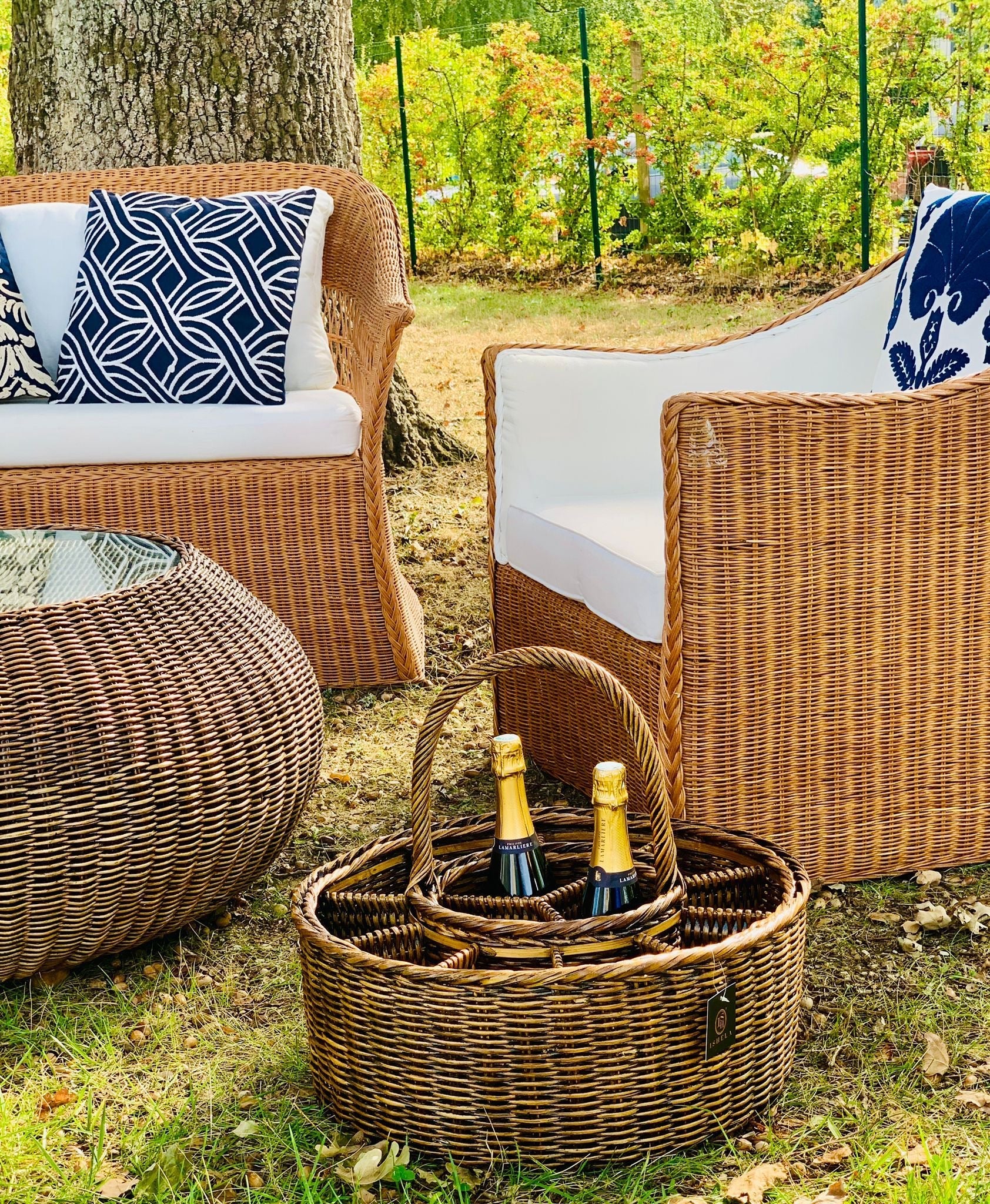 Rattan Wine carrier