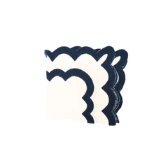 Scalloped Napkin Blue