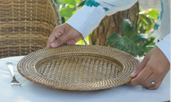 Rattan Charger Plate (set of 4)